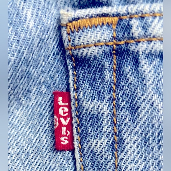 LEVIS 501 Vintage Straight-Leg Stonewashed Blue Distressed Denim Jeans Sz. 25 - Picture 9 of 14